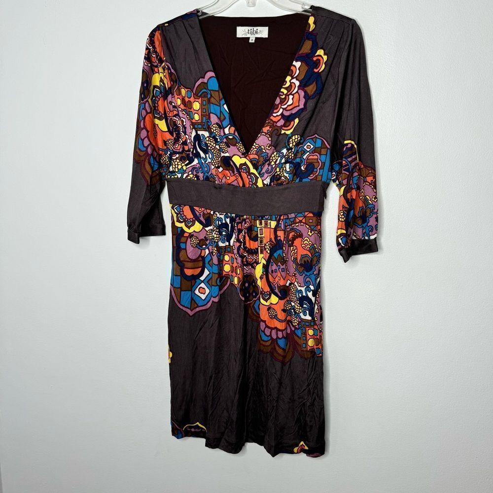 Tibi New York silk floral dress size small